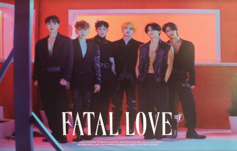 Официальный постер MONSTA X - FATAL LOVE (1 ver.)