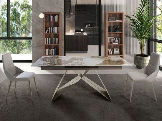 Раздвижной обеденный стол 1114/MC2207DT из мраморной керамики Испания 