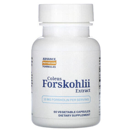Для похудения и контроля веса Advance Physician Formulas, Inc., Форсколин - экстракт корня колеус форсколии, 100 мг, 60 капсул