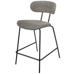 Полубарный стул Pedigree 65 см серое букле