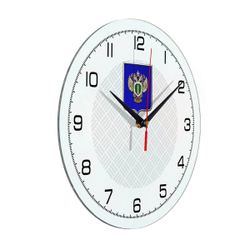 Настенные часы "Эмблема Прокуратуры щит 54" Декор для дома, подарок