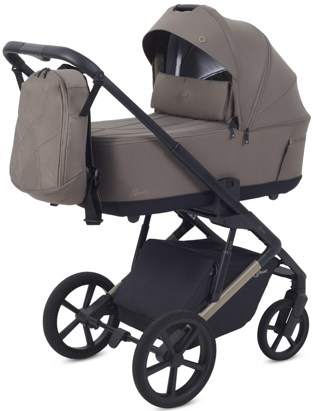 Детская коляска Rant Garda 3 в 1 с автокреслом Miro Black Mocca