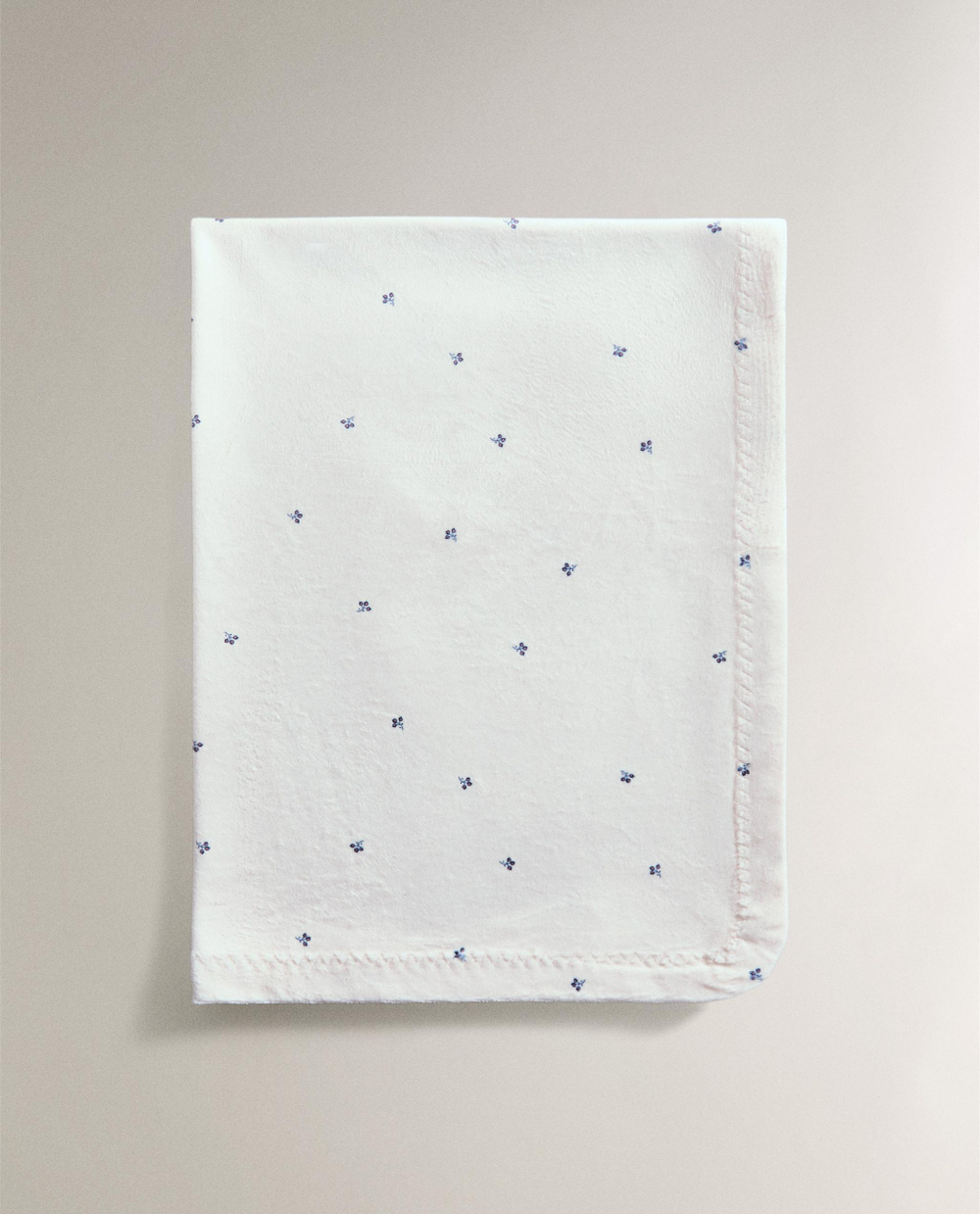 Zara Home плед детский из полиэстера, экрю, 70x100 см