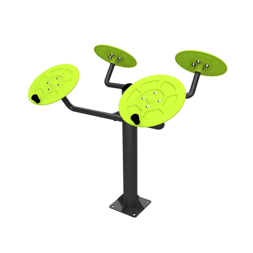 S-1002 Уличный тренажер для мышц плечевого пояса (большие тарелки) ZAVODSPORTA