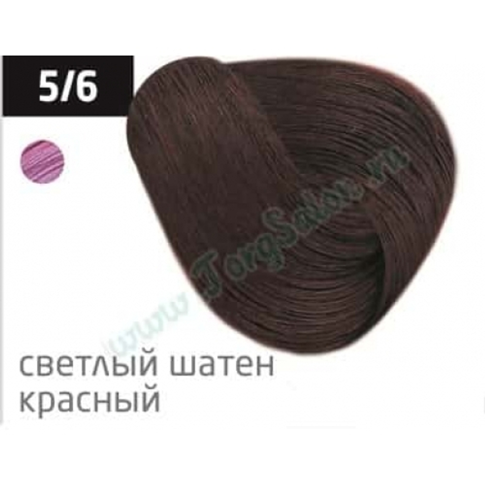 Перманентная крем-краска для волос «Светлый шатен красный» 5/6, Ollin Performance, 60 мл.