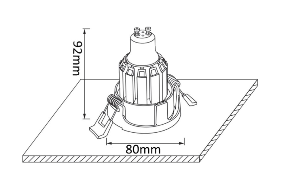 Встраиваемый светильник Crystal Lux CLT 001C1 WH