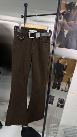 Брюки джинсовые женские арт.: 73056-7 цвет "шоколад"