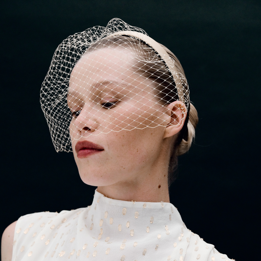 Вуаль классическая соломенная