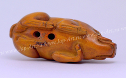 Нэцкэ Кабан лежащий - Символ 2019 Года!