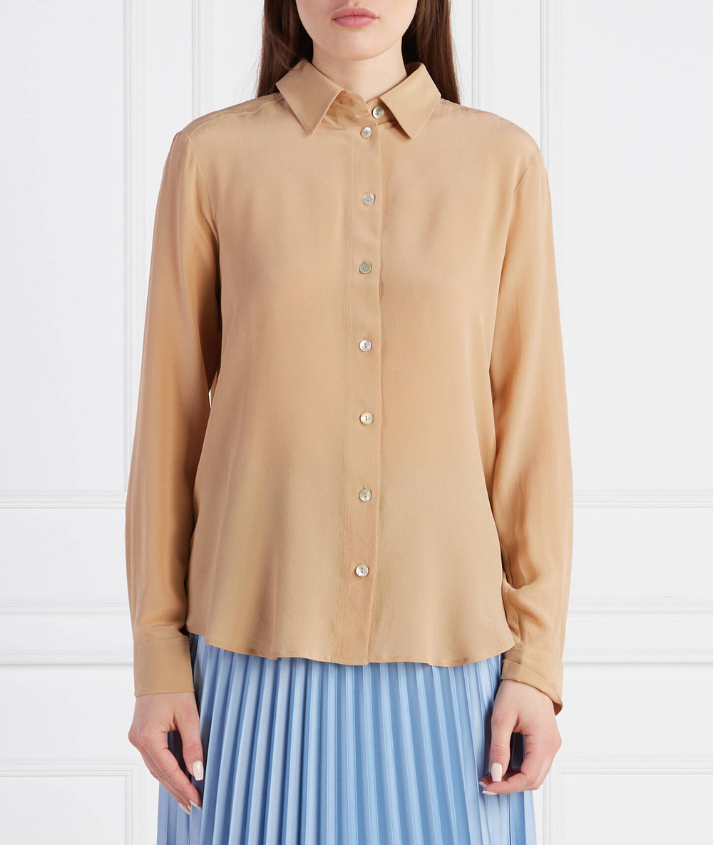 Шелковая рубашка Marella - коричневый(31110235)