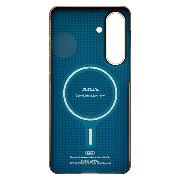 Чехол Pitaka Edge Case для Samsung S26, Золотой блик | Golden Glint