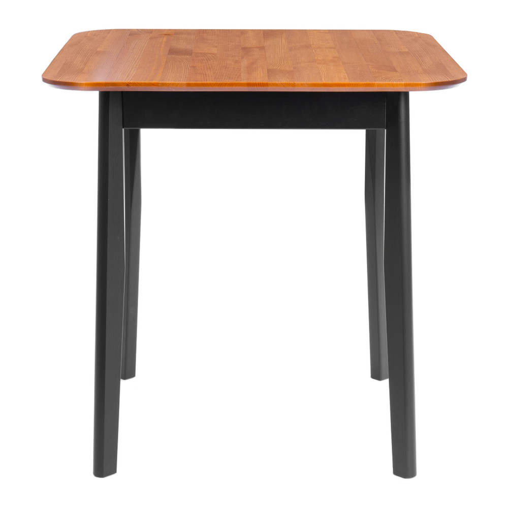 Стол Соната Люкс/ Sonata Lux table, 75х75х75 см массив сосны, антик/чёрный, 75х75х75 см