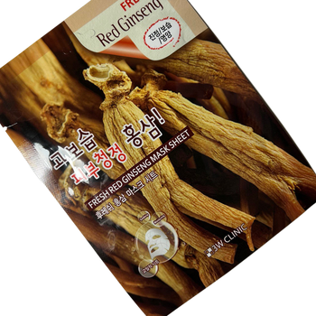 Маска для лица 3W Clinic Fresh Red Ginseng Mask Sheet тканевая с женьшенем 23 г