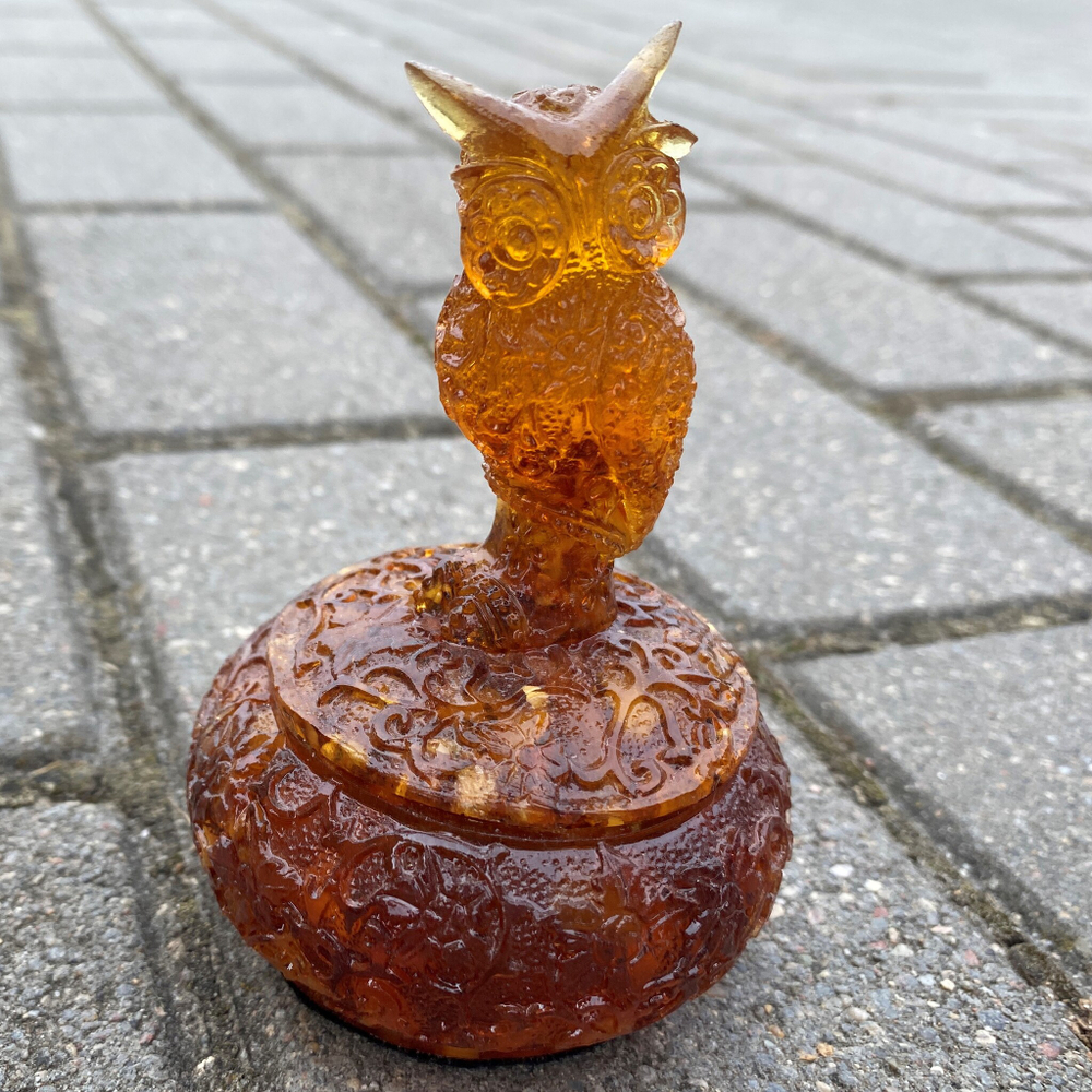 Шкатулка "Сова" (круглая)