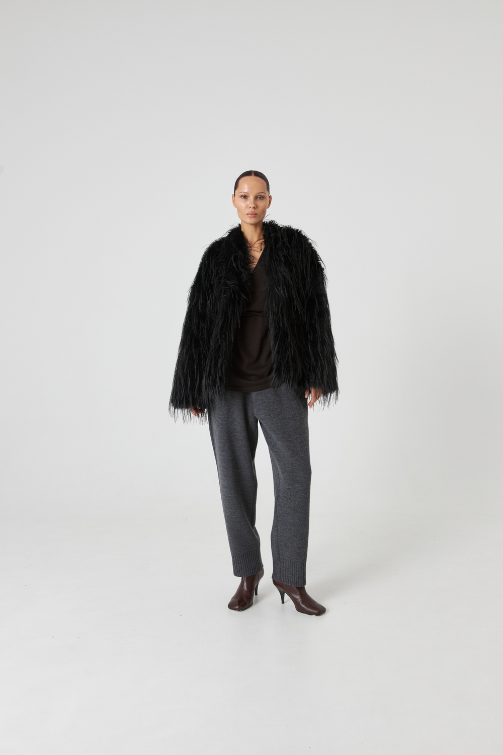 Брюки вязаные