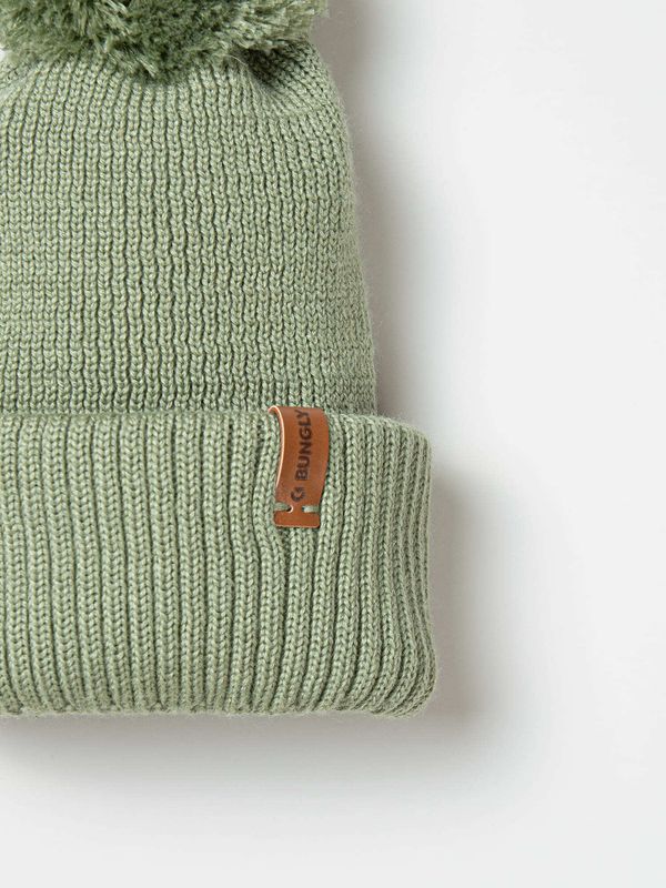 Шапка из смесовой шерсти с двойным отворотом 