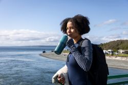 Термостакан Klean Kanteen Rise Tumbler 26oz Straw Lid (770 мл) Brittany Blue