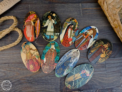 Декоративные подвески "Красавицы Билибина"