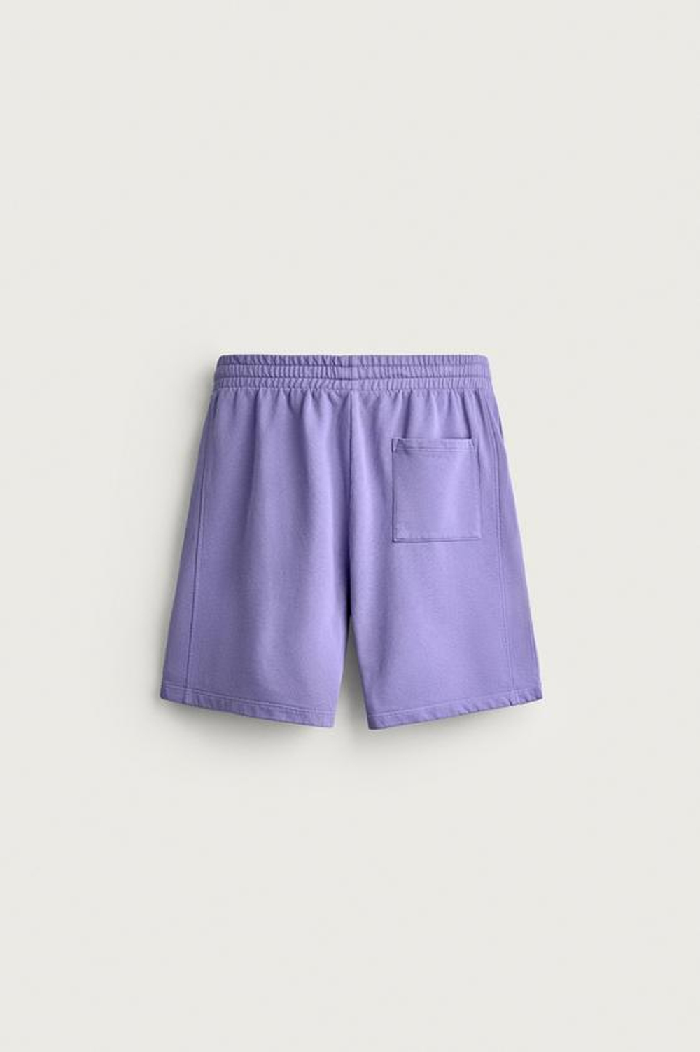 ZARA БАЗОВЫЕ ШОРТЫ-ДЖОГГЕРЫ С ЭФФЕКТОМ ПОТЕРТОСТИ, ЛИЛОВЫЙ