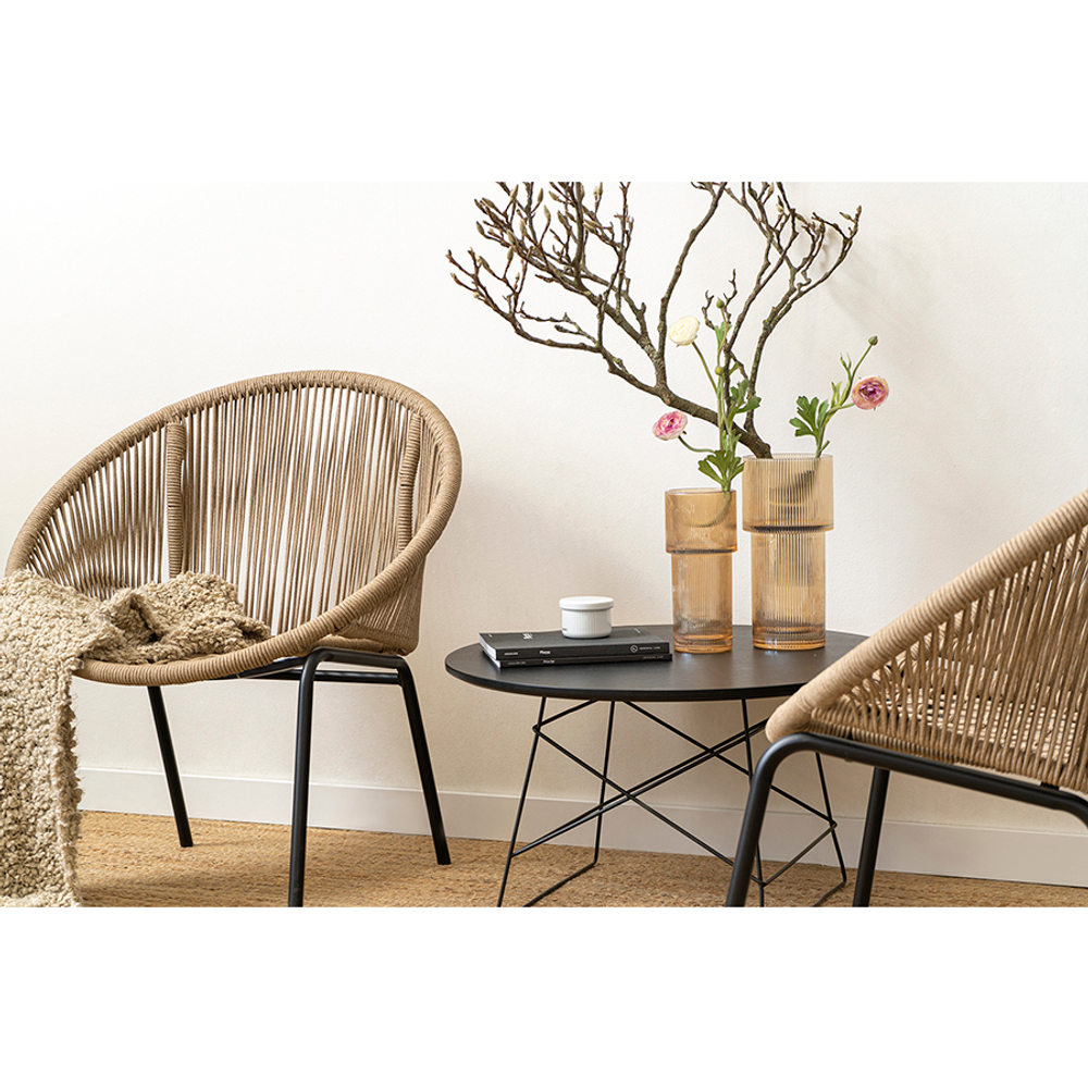 Ваза ivet, 25 см, бежевая