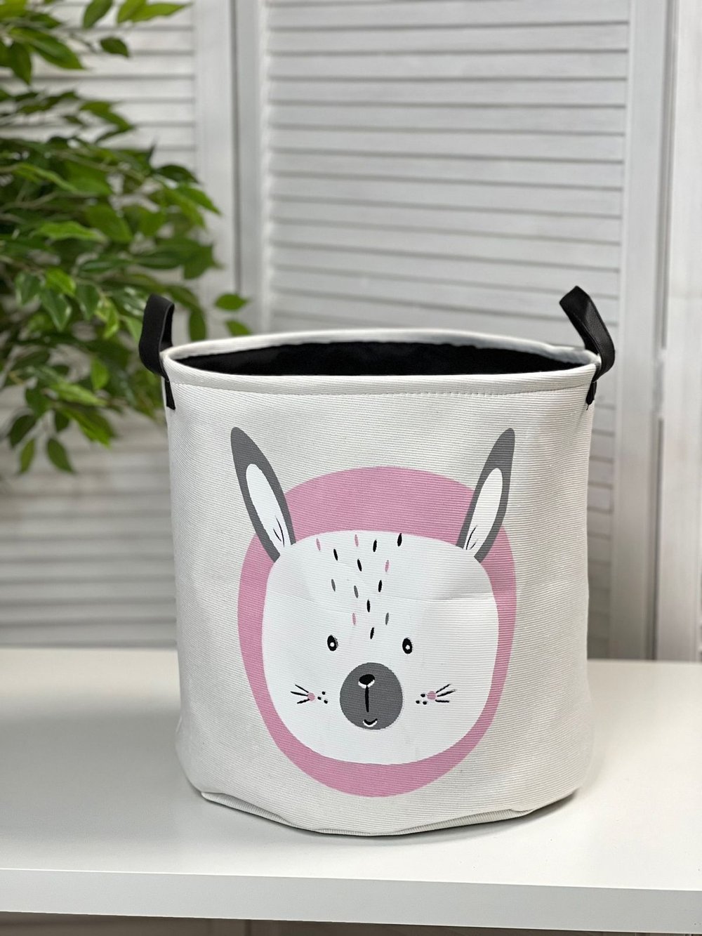 Корзина для белья текстильная (Зайчик)