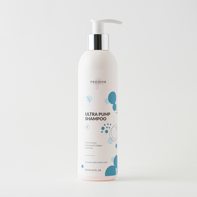 Prodiva, шампунь для пышного объема и плотности волос Ultra Pump Shampoo, 250 мл.