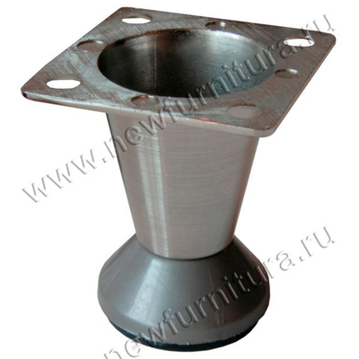 Опора мебельная 19228.050B, h-51-60 мм, хром (5974)