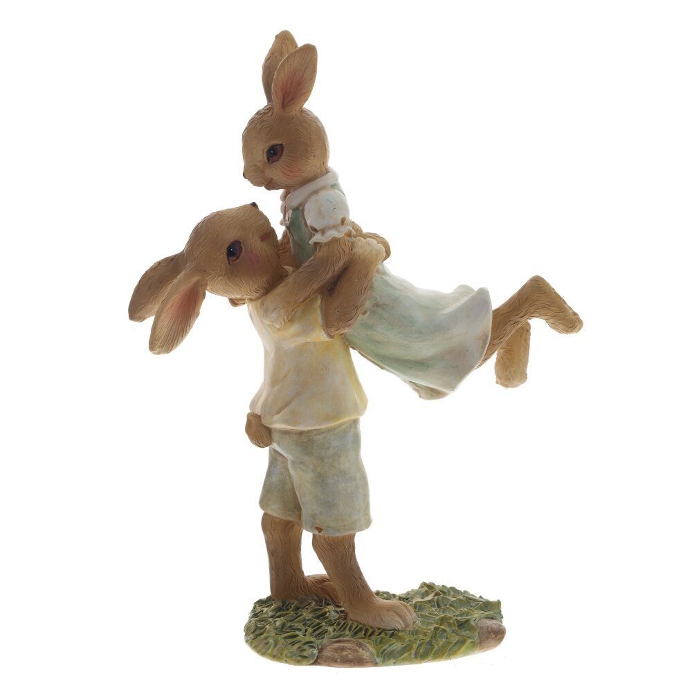 GAEM Фигурка декоративная "Зайцы", L13 W5,5 H18 см