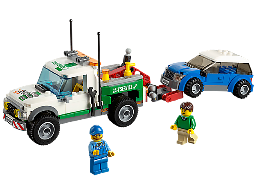 LEGO City: Буксировщик автомобилей 60081 — Pickup Tow Truck — Лего Сити Город