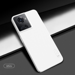 Тонкий чехол белого цвета от Nillkin для OnePlus Ace 5G и 10R 5G, серия Super Frosted Shield