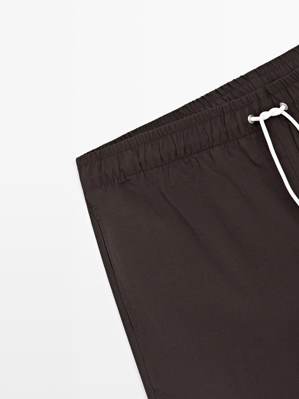 Massimo Dutti Однотонные плавки, коричневый