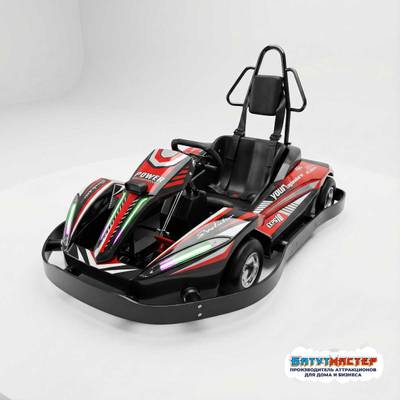Бамперная электромашинка «Гоночный Импульс» для автодрома, эффектная подсветка