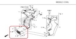 50375-KZZ-J00ZA. CRF250Rally. COWL, FR. UNDER *NH1*