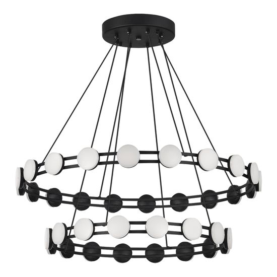 SL6610.403.36 Светильник подвесной ST-Luce черный/белый LED 1*70W 4000K MONRO