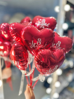 Мини Сердце на палочке с надписью №4830