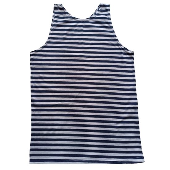 [M] Майка - тельняшка (Детская) ГОСТ (синяя полоса)