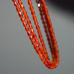 Фианиты, оттенок "Хурма", бриолетт 4,4*6мм