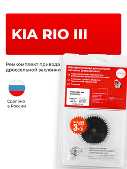 Шестерня привода дроссельной заслонки (ремкомплект) Kia Rio (III) G4FC; G4FA [Кузов: QB, UB] 2011–2017 (DZ-9)