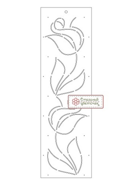 Шаблон для стежки "Тюльпаны" большой (арт. T11)