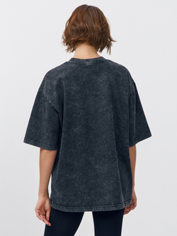 Футболка garment dyed (черный)