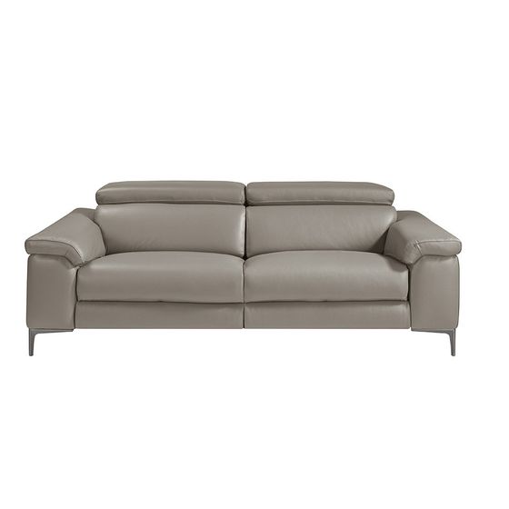 Трехместный диван с реклайнером Angel Cerda 5320-3P, серая кожа