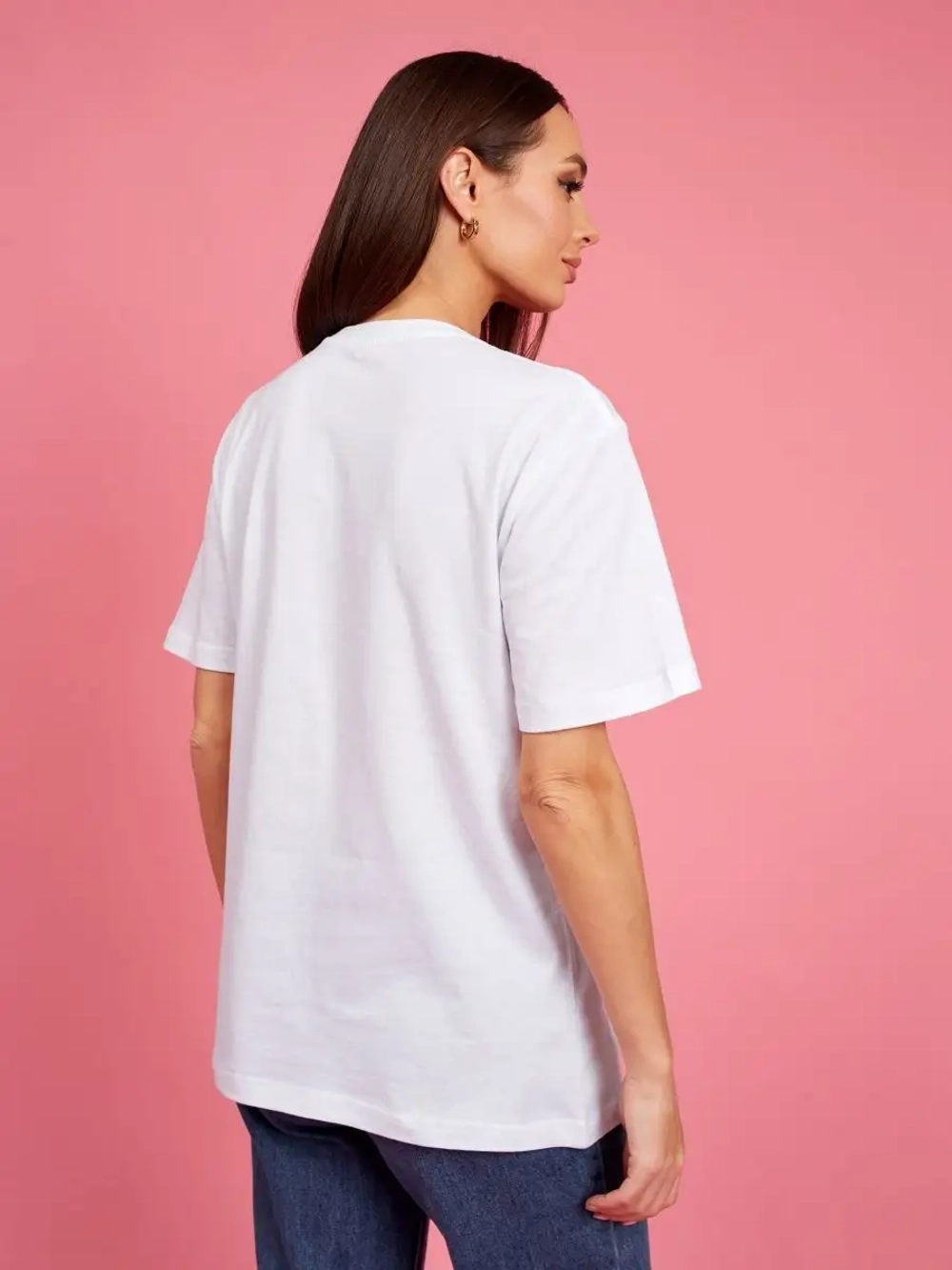 Футболка бруклин женская оверсайз с принтом