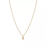 Подвеска из жёлтого золота 18k c бриллиантом 0.07ct,Tiffany 💠 Yard