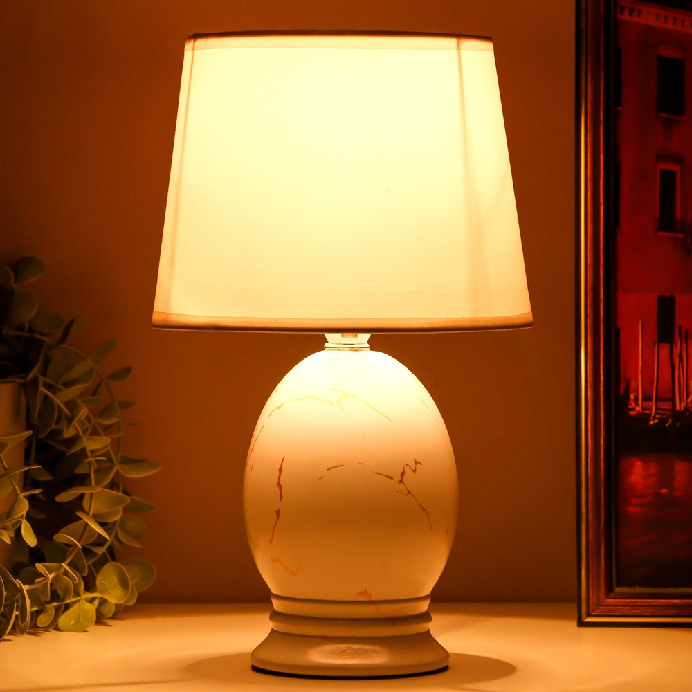 Настольная лампа Сенди 18х18х29 см (белый)