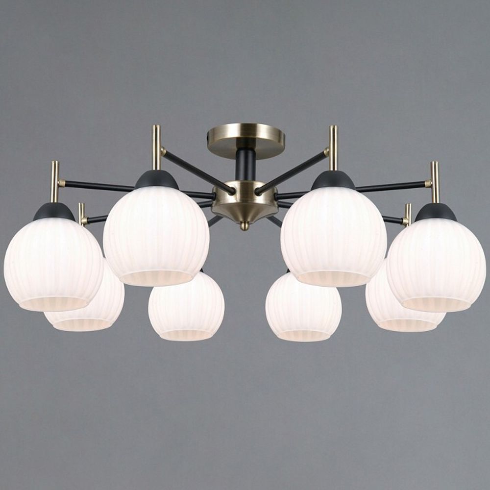 Люстра на штанге ILLUMICO TRENTO IL0579-8CSQ-25 BK AB TRENTO