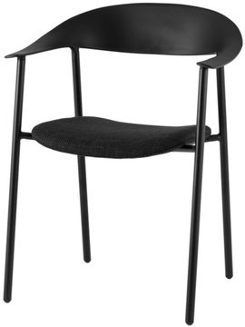 Стул Form с подушкой пластик черный