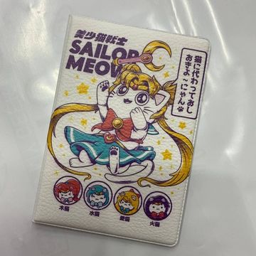 Обложка на паспорт Sailor Meow