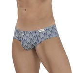 Мужские трусы брифы желтые с темно-синим принтом Clever SUBLIME BRIEF 114303