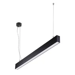 358880 OVER NT22 342 черный Светильник подвесной светодиодный (длина подвесов 1,2м) IP20 LED 4000K 30W вниз + 12W вверх 220V ITER