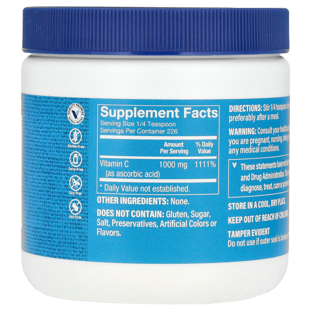The Vitamin Shoppe, Витамин C в порошке, 227 г (8 унций)
